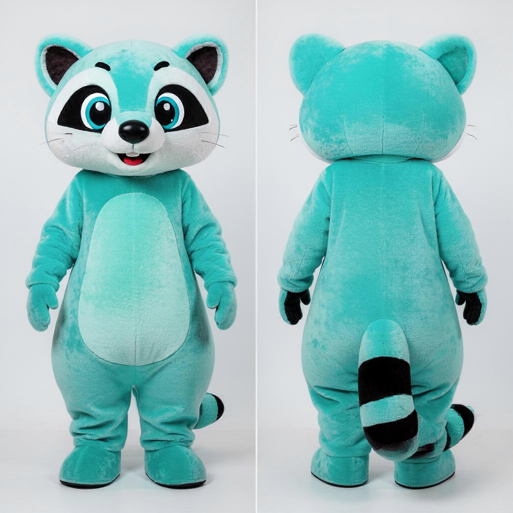 MASTICOT Turquoise Rounded Civet Mascot