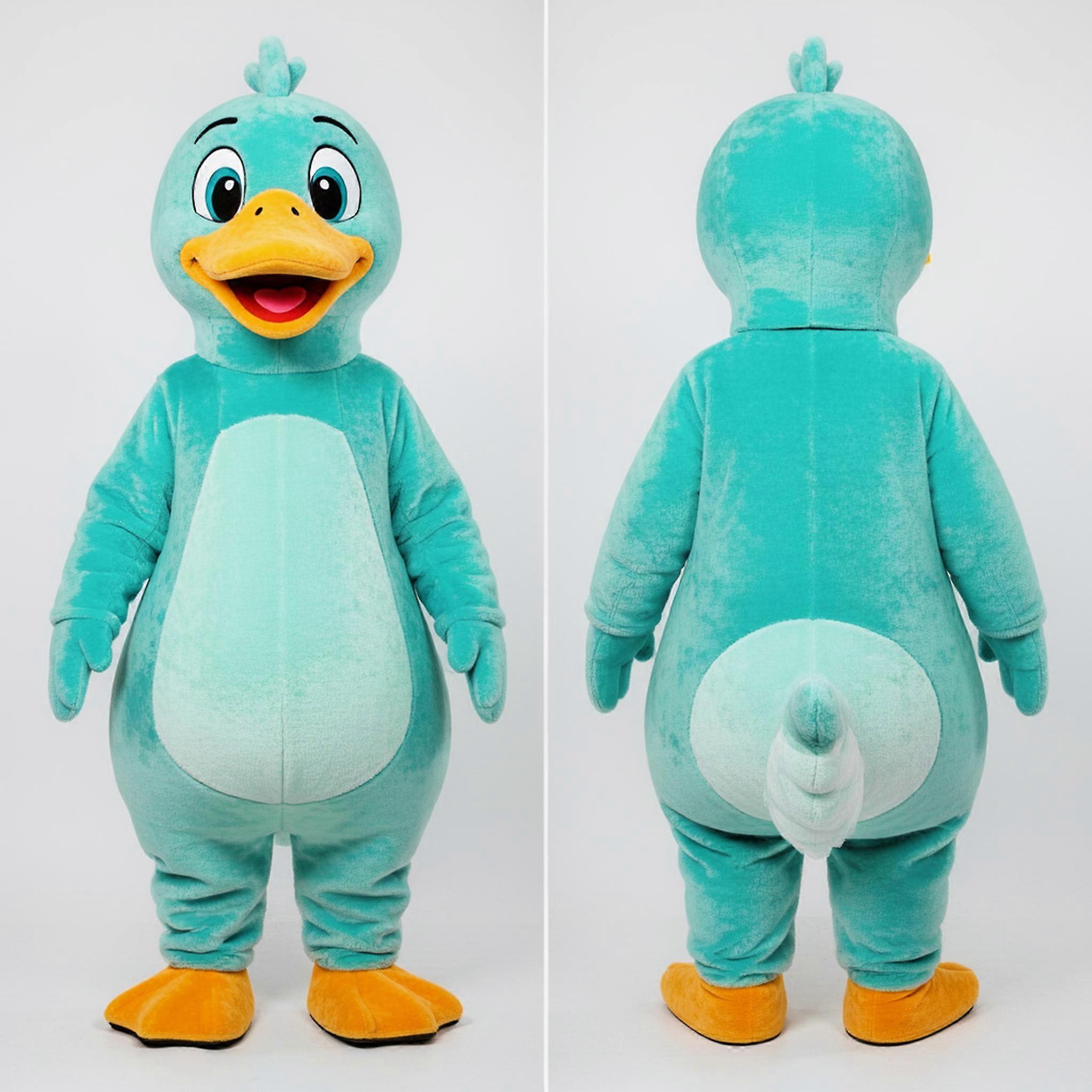 MASTICOT Turquoise Velvety Goose Mascot