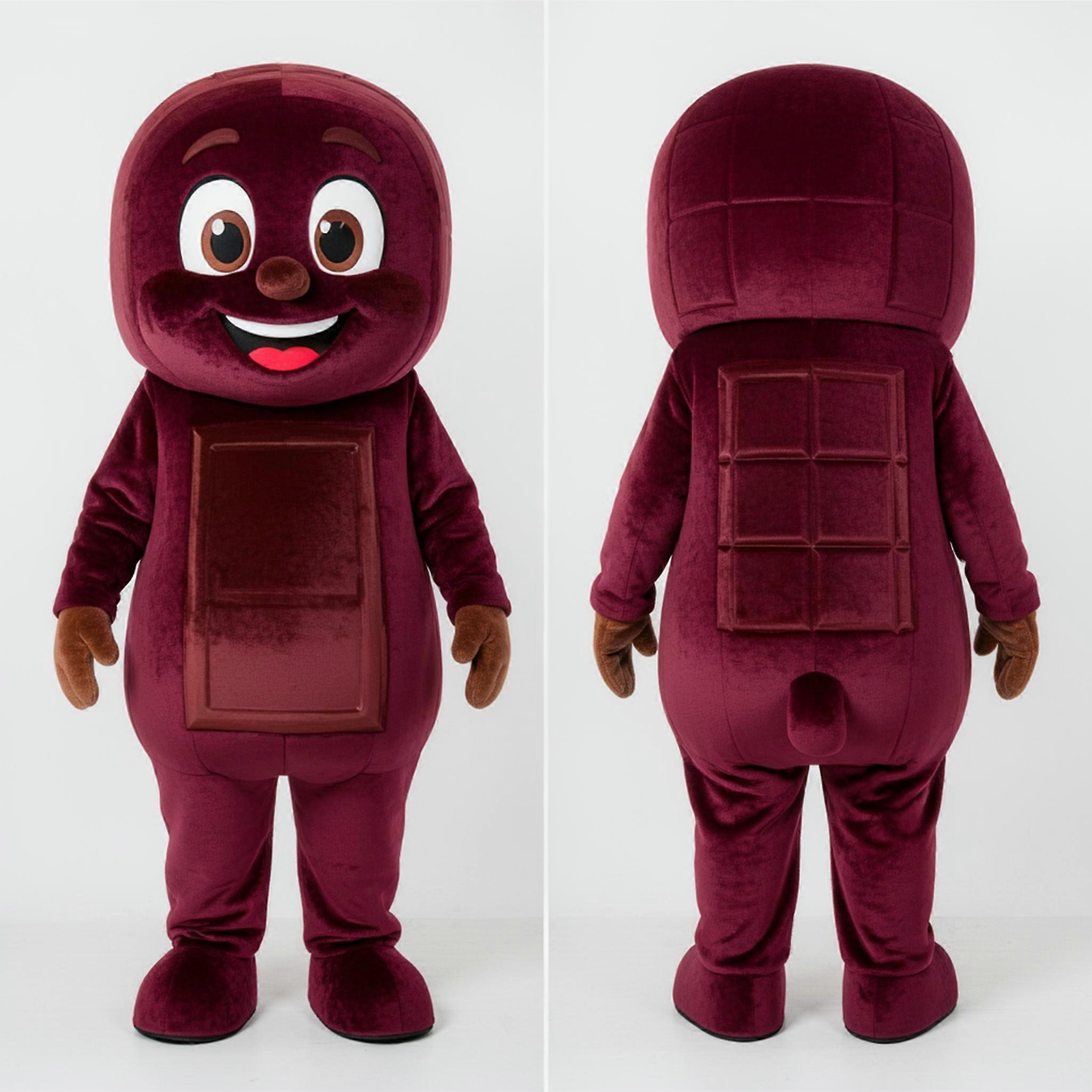 MASTICOT Maroon Rounded Chocolates Mascot