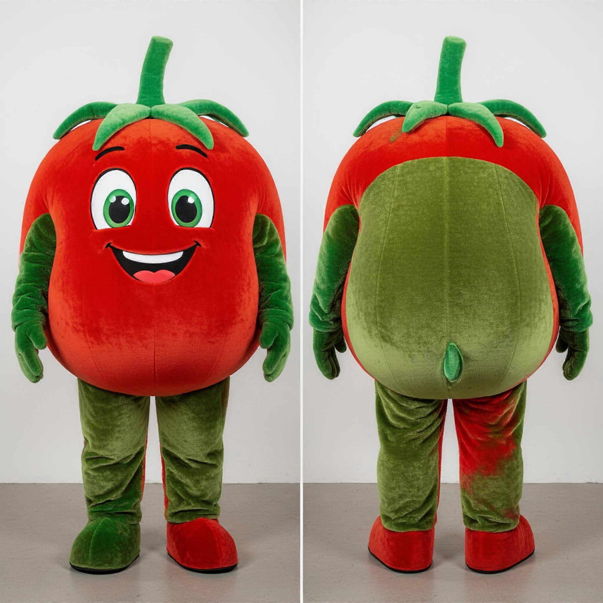 MASTICOT Crimson Plush Rounded Tomato Mascot
