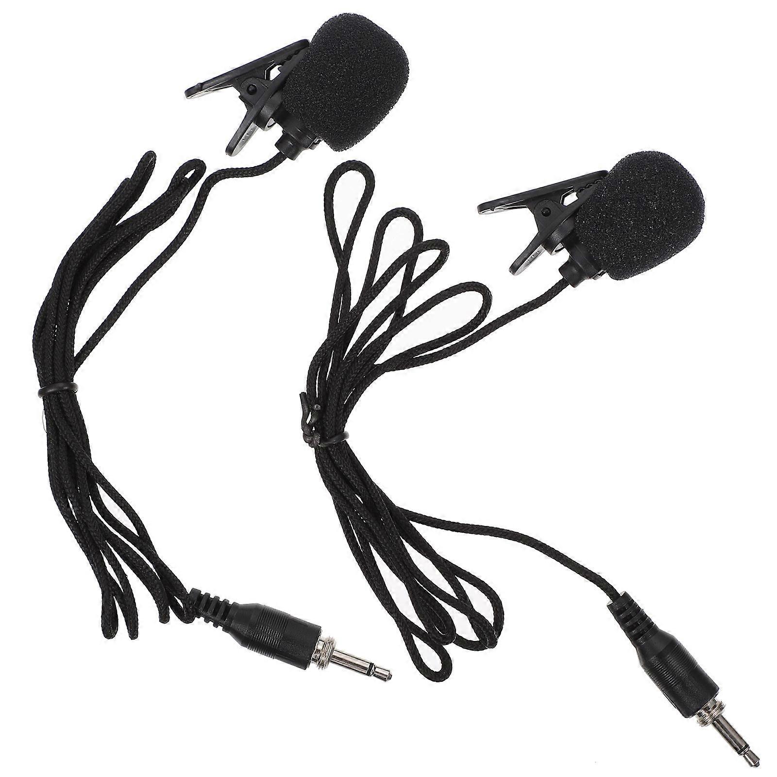 Recording Microphone Lavalier with 2Pcs for Amplifier and Computer Use