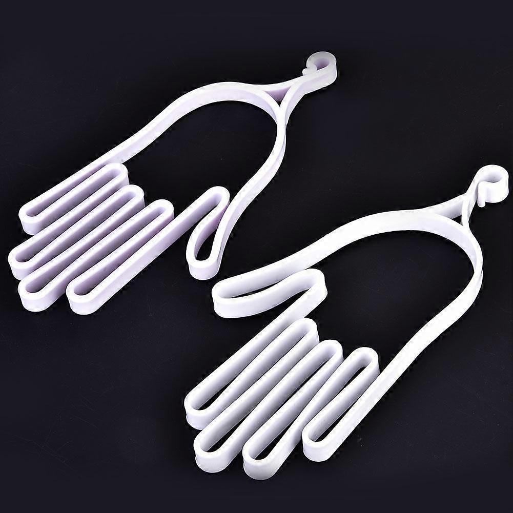 2Pcs Multipurpose Plastic Golf Gloves Keeper Support Stretcher Accessory(White   Light Pink)