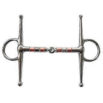 Stainless Steel Horse Bit with 13cm Copper Roller Mouthpiece Full Cheek Design