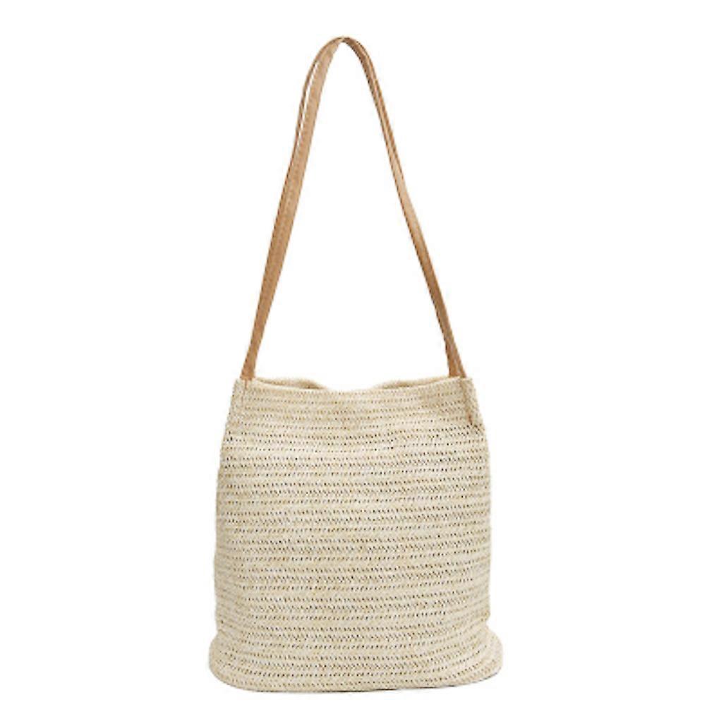 Sac seau en paille tressée pour le rangement, sac à bandoulière pour femme