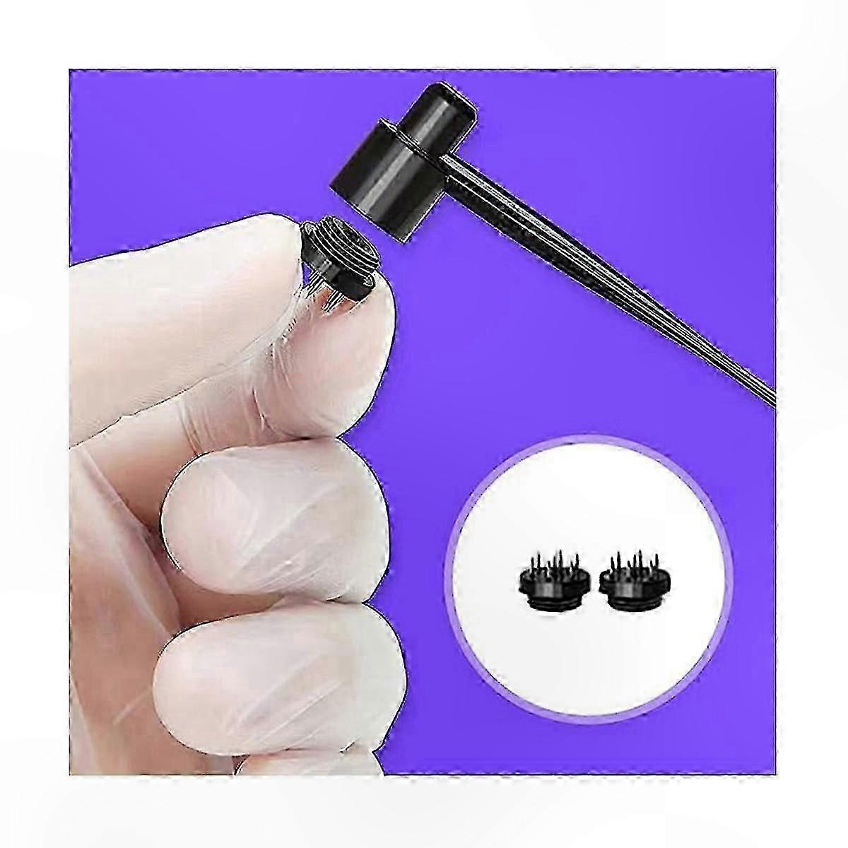 7 Star Dermal Needle Hammer & Needle Set compatible with Microblading (2 Box/26Pcs)