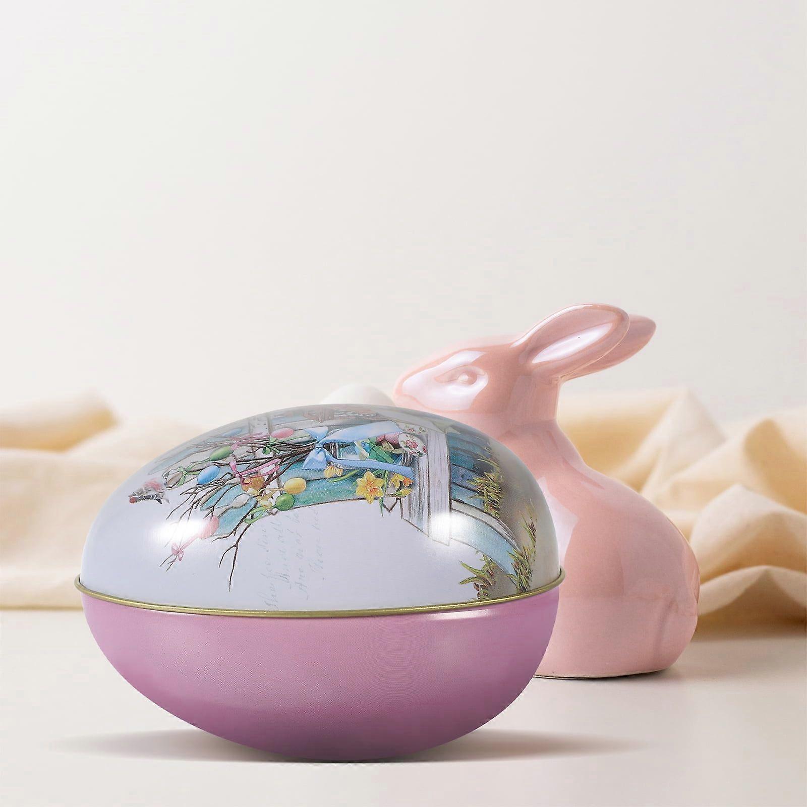 Easter Candy Box Sweets Container Gift Venue Setting Props Chocolate Wrapping Tinplate