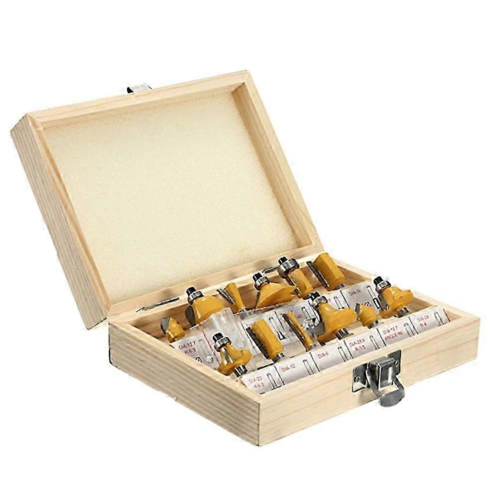 12-Bit Tungsten Carbide Router Bit Kit