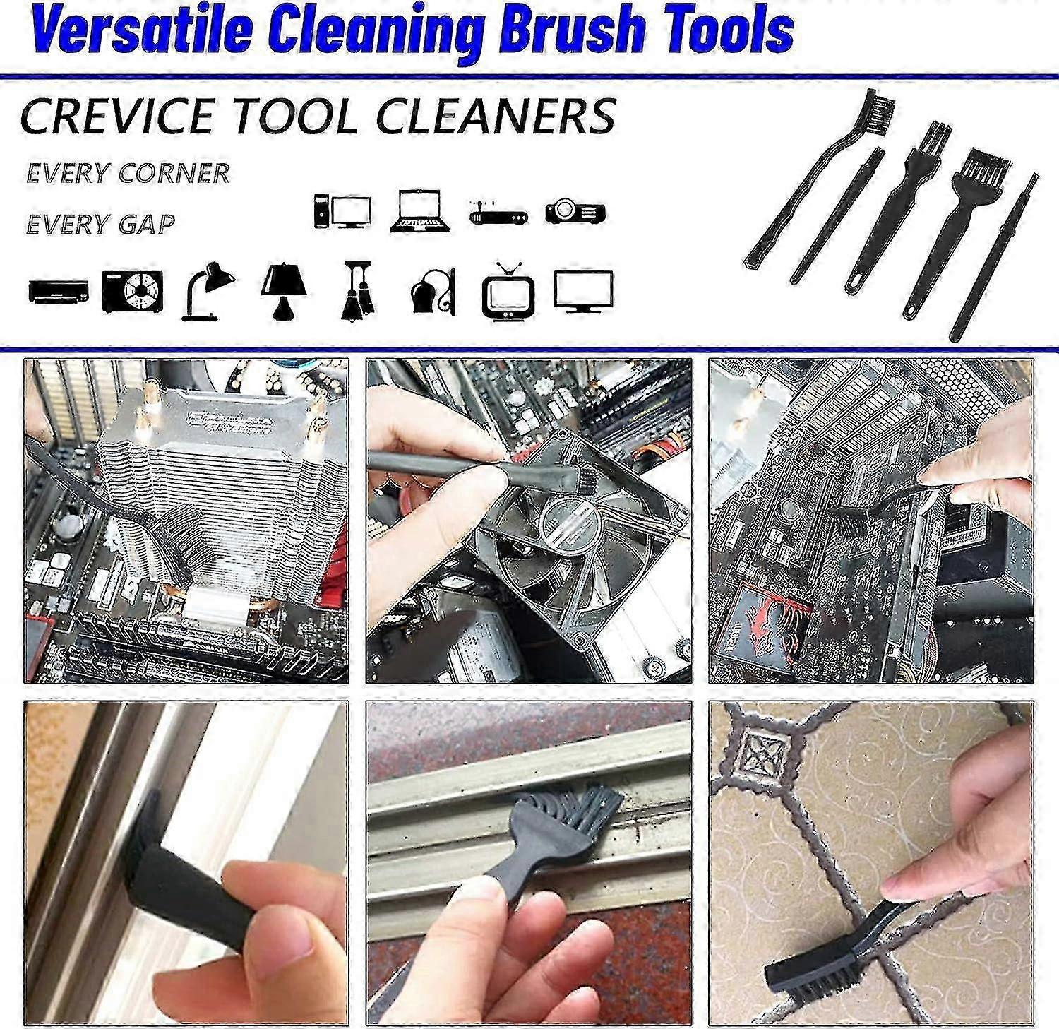 6pc Static-free Keyboard Cleaning Brushes