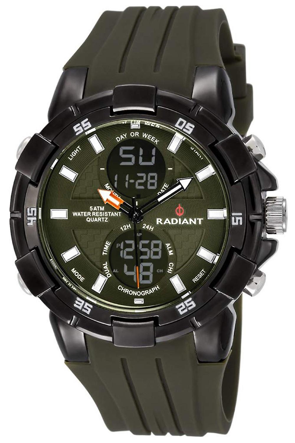 Radiant new powertime Watch for Men Analog/ Quartz Digital with Silicone Bracelet RA458604