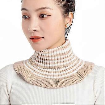 Winter Cycling Knitted Elastic False Collar Scarf