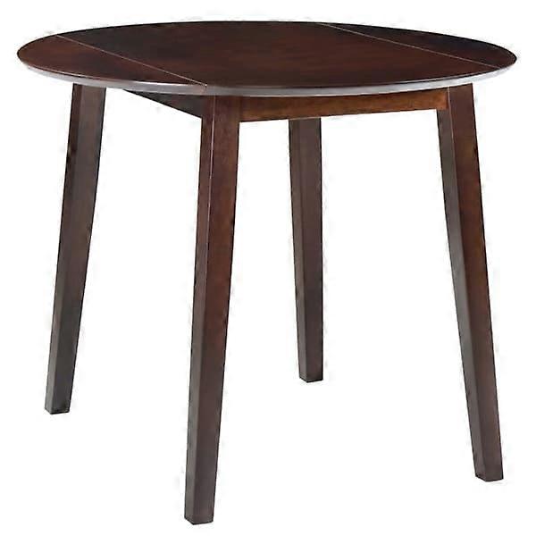 vidaXL Folding Table Round MDF Brown