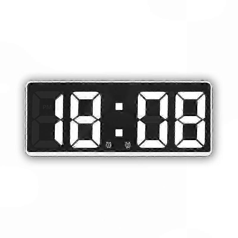 Adjustable Brightness LED Digital Clock with Large Screen for Office