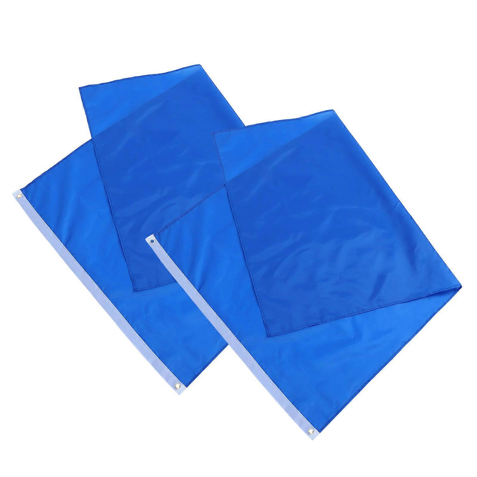 Polyester Solid Color Sports Flags with Grommets Handheld Cheer Flags 8Pcs