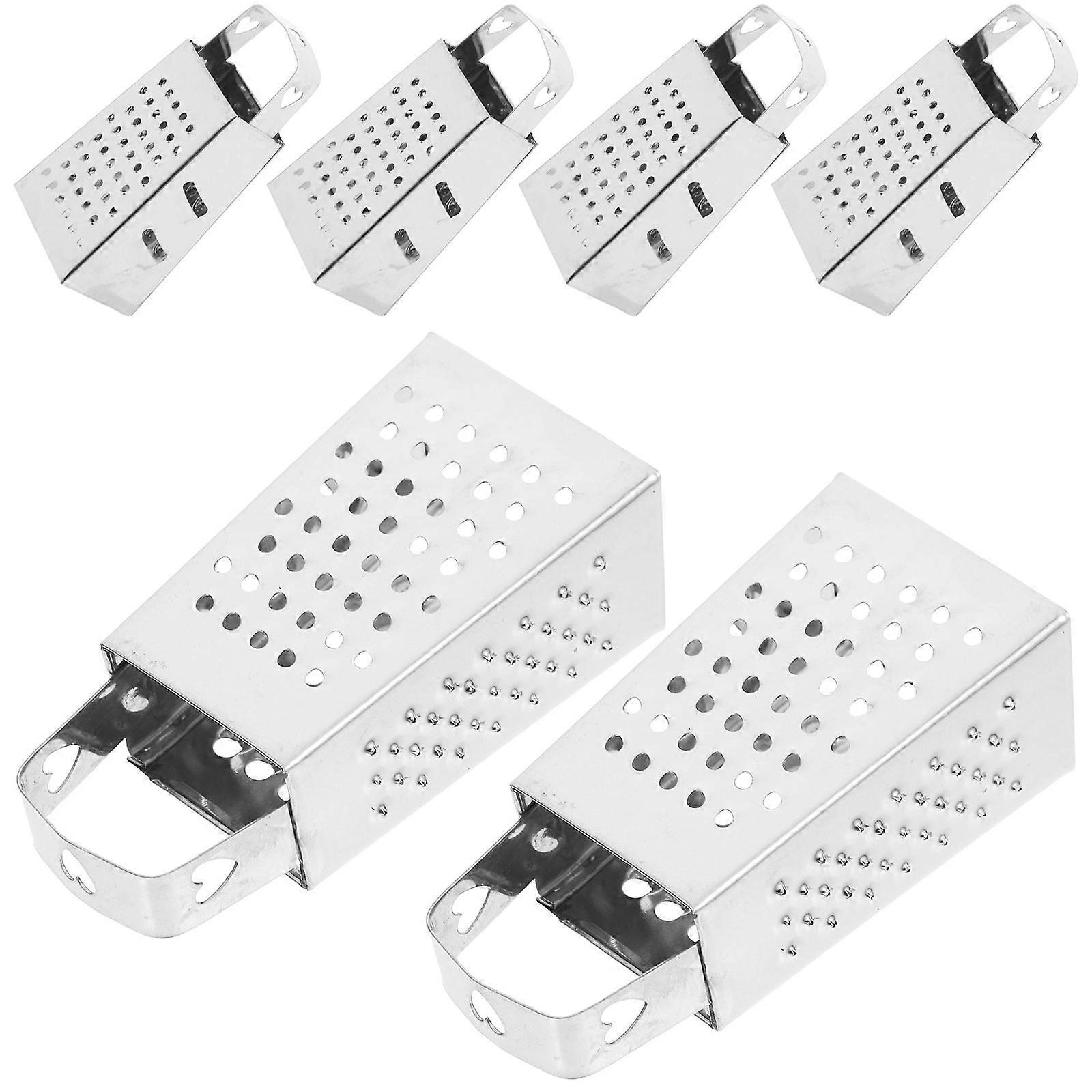 6Pcs Mini Cheese Stainless Steel for Kitchen Use Silver Multi-Function