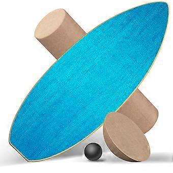 Balance Board, proprioceptieve plank, proprioceptieve plank voor volwassenen, balansbord van hout, antislip oppervlaktebehandeling