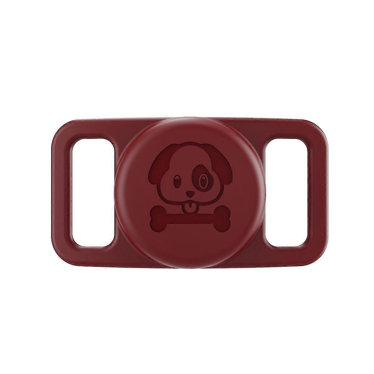 Wine Red Pet Silicone Locator Case
