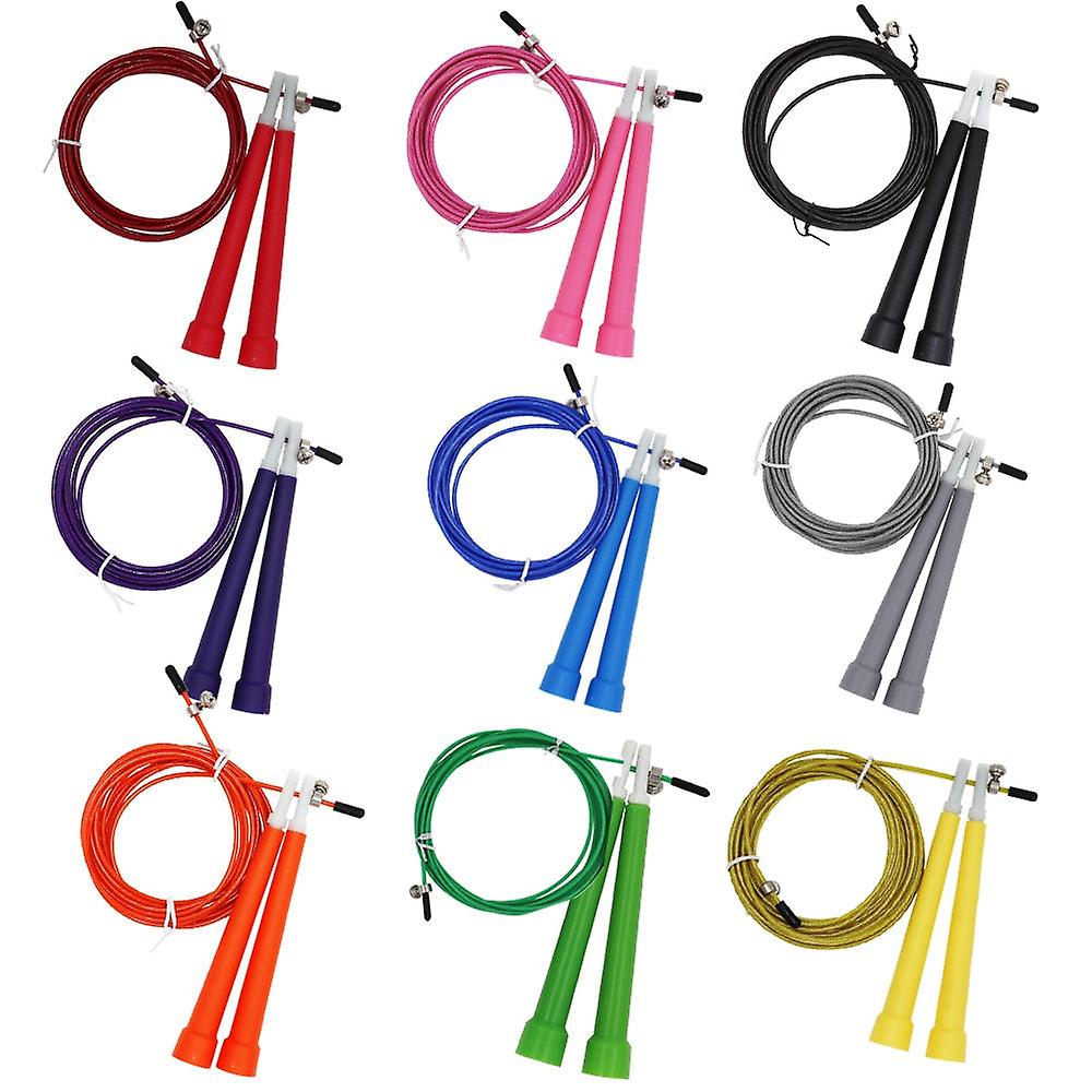 Adjustable Steel Wire Jump Rope - 3 Meters, Fitness Equipment For Exercise And Workouts