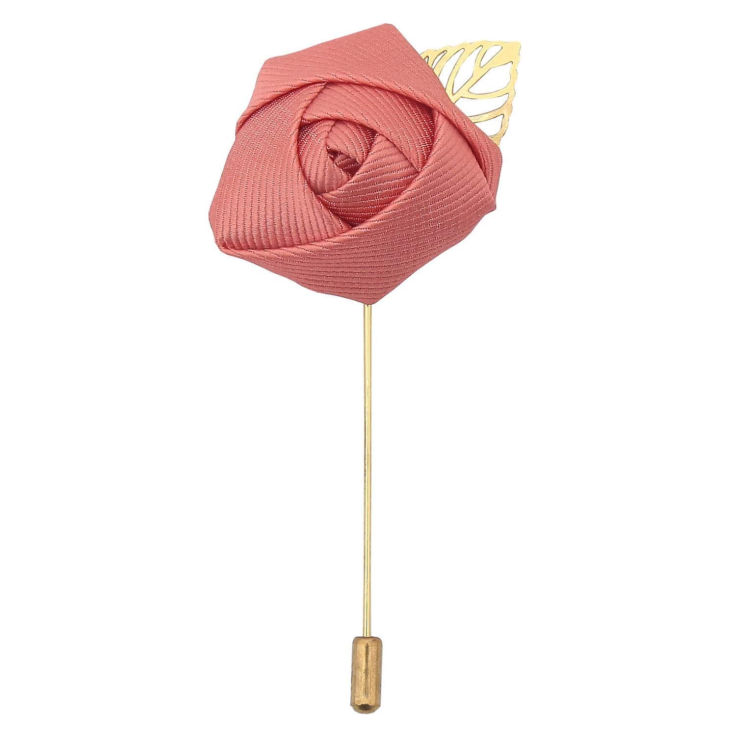 Fusion Coral Plain Twill Lapel Pin