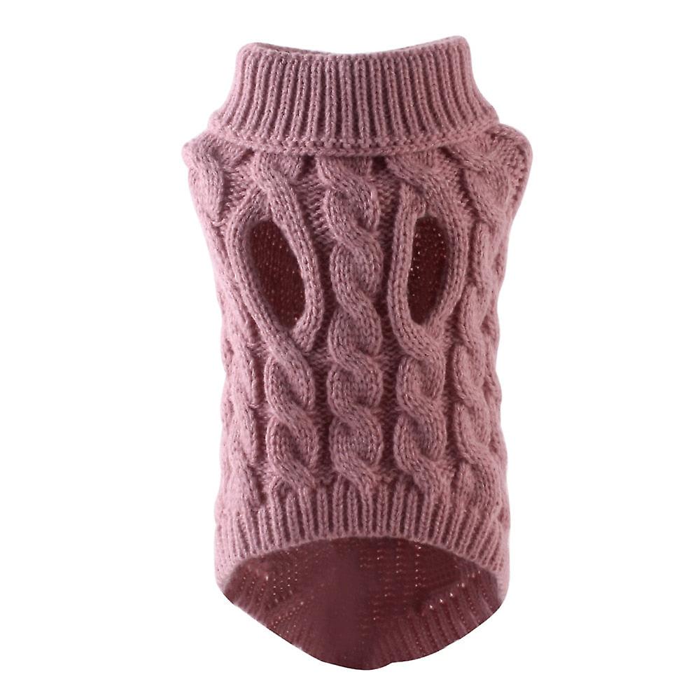 Hundtröjor För Små Hundar Vinter Varm Hund Kläder Turtleneck Stickade Husdjurskläder Valp Katt Tröja Väst Chihuahua Yorkie Kappa