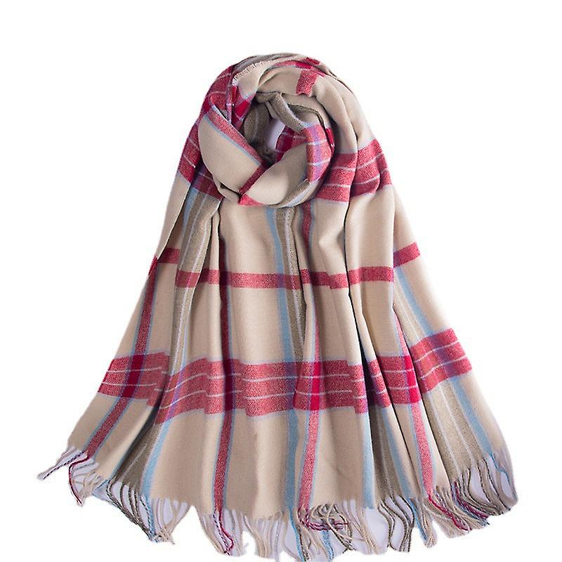 イミテーションカシミヤレディースウィンタースカーフブランケットラップショールウォームソフト