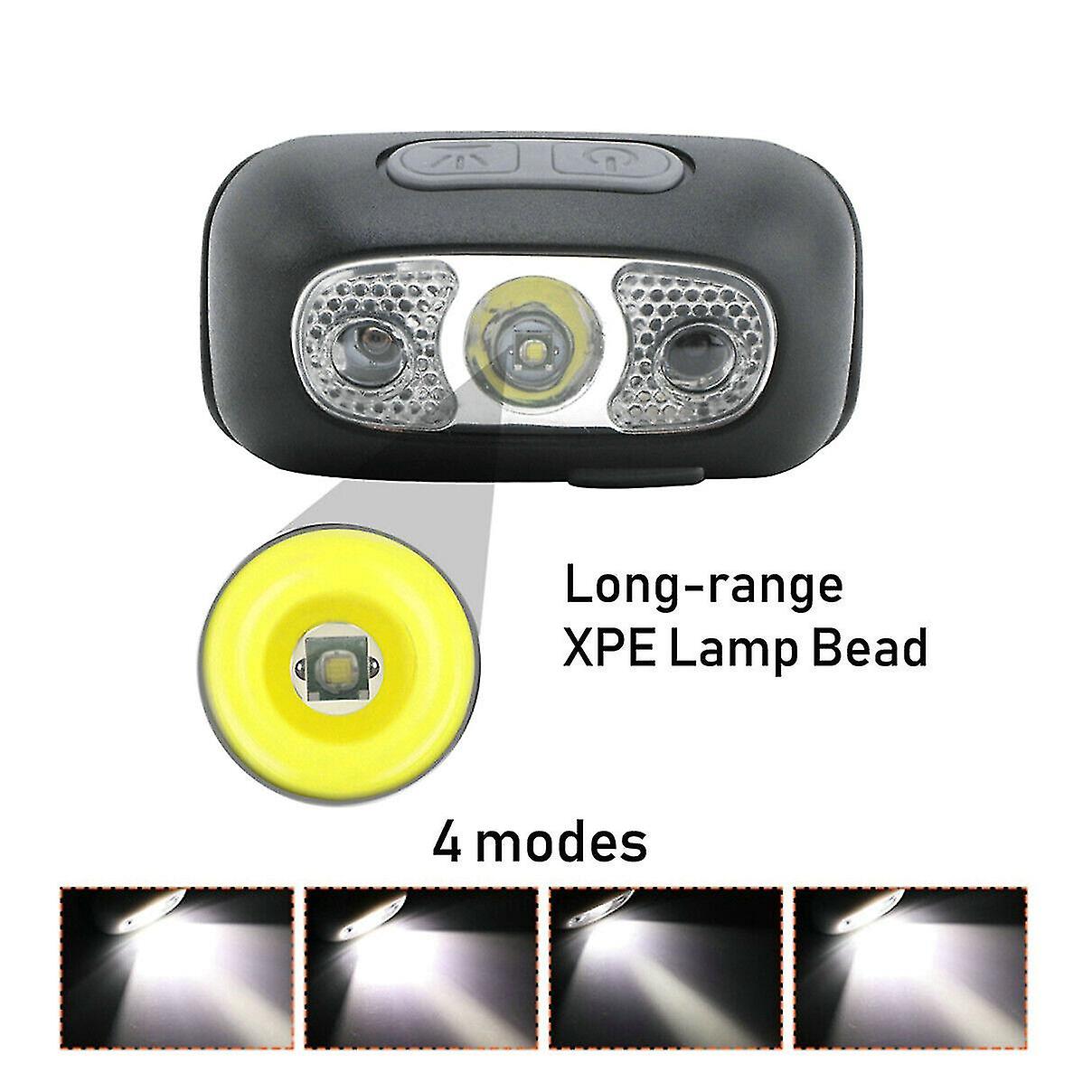 Headlamp Sensor Mini Led Flashlight Waterproof Rechargeable