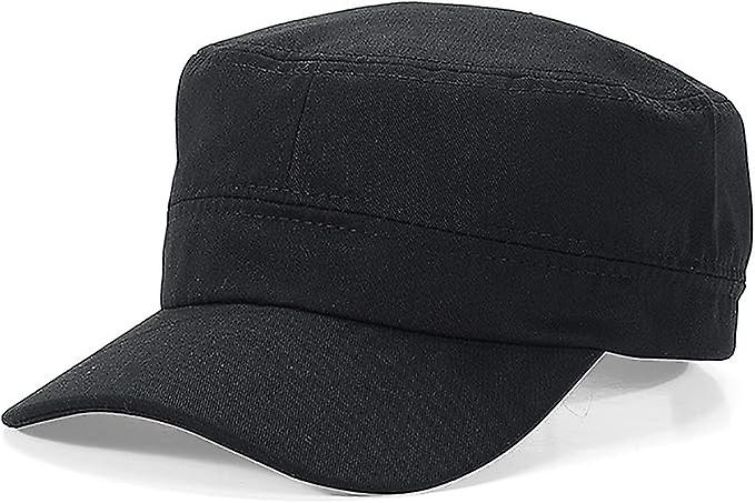 Unisex Cotton Military Cap Adjustable Baseball Cap Army Cap Cadet Hat