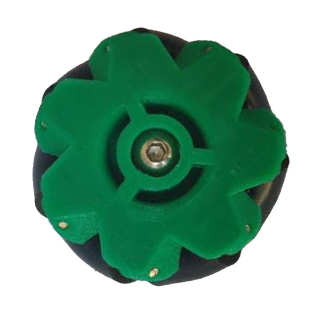 Omni wheel Mecanum Wheels with Coupling Green