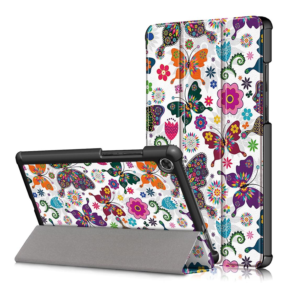 For Lenovo Tab M8 Coloured Drawing PU Case