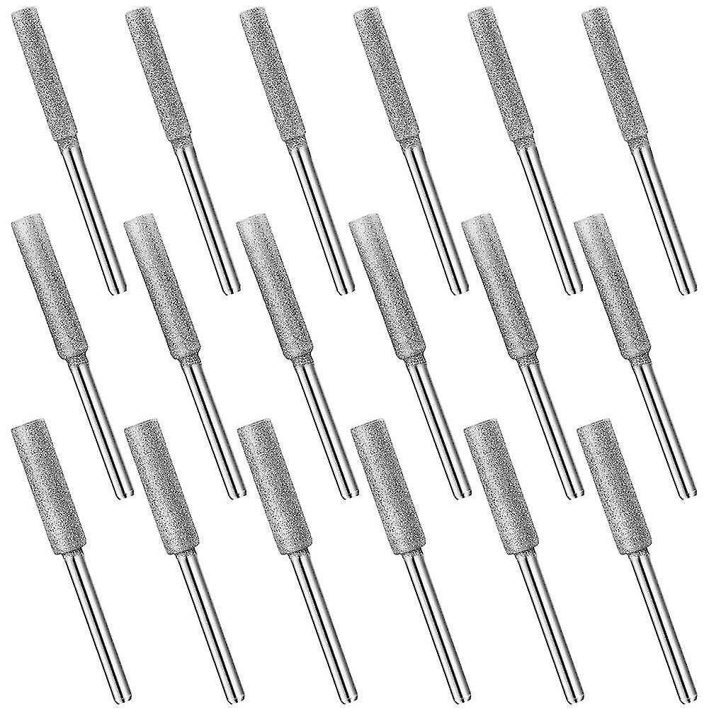 18pcs Diamond Chainsaw Sharpener, 3 Taille de pierre tronçonneuse Tronçonneuse Outil d’affûtage pour tronçonneuse Ston