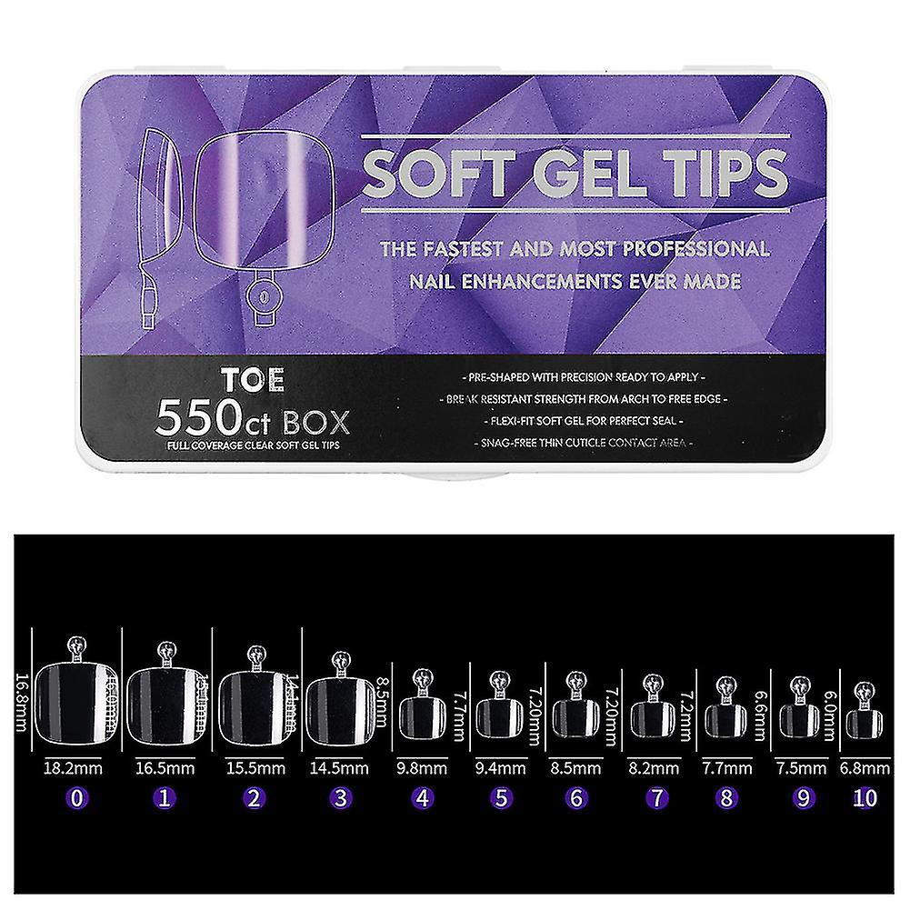 Clear Soft Gel Tips Ultra-thin Wearable Nail Patch Diy Nail Art For Acrylic Nails Extension