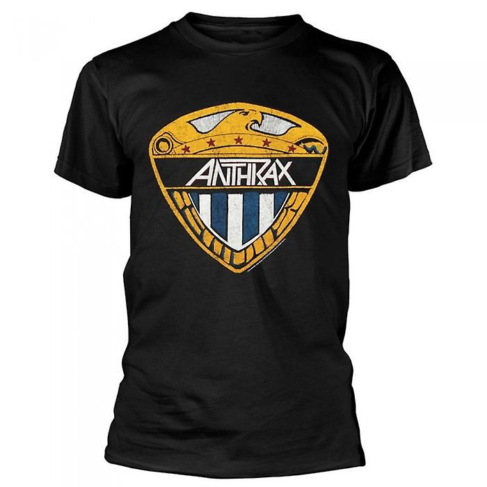 Anthrax Unisex Adult Eagle Shield Cotton T-Shirt