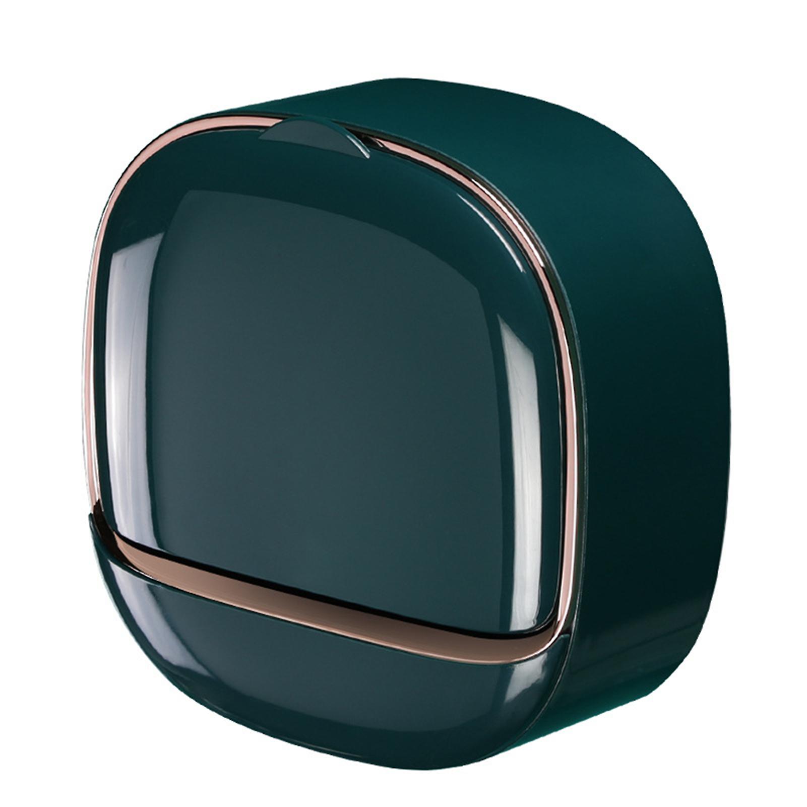 Wall Hanging Soaps Drainage Box with Lid Large Capacity Soaps Storage Disk for Washbasin Home