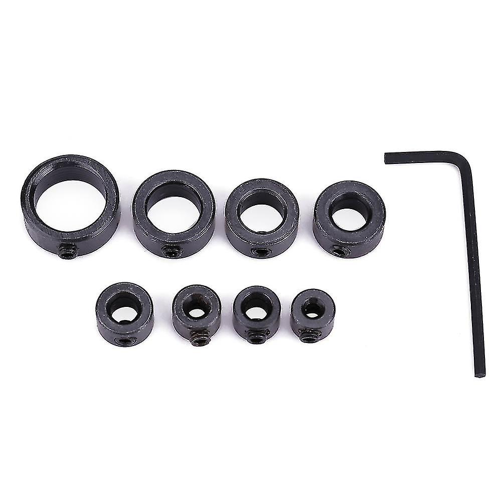 8pcs/set 3~16mm Drill Depth Stop Collars Assortment Set with Hex Wrench Depth Stop Set