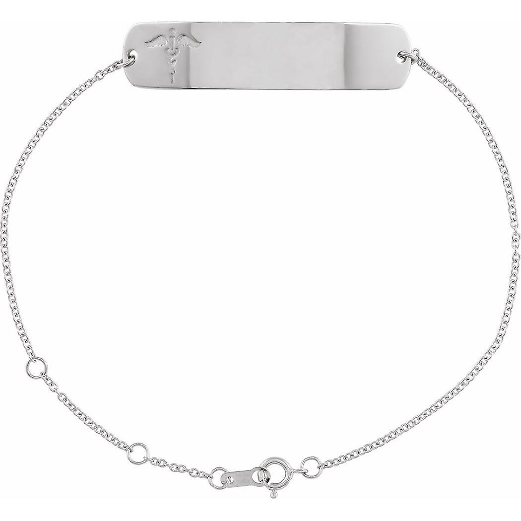 כסף סטרלינג 925 ללא חריטה מלוטש מעוקל רפואי זיהוי צמיד זיהוי צמיד לנשים