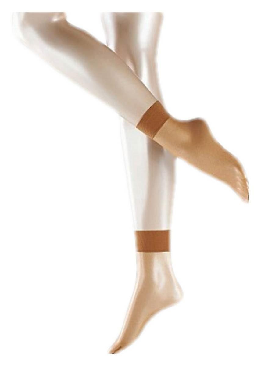 Falke Shelina Ultra Transparent 12 Denier Anklet Tights - Noisette Tan