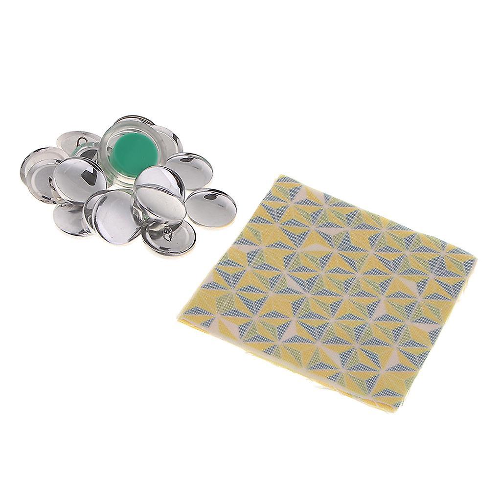 1 Set Machine Press Button Cloth Button Base Semi-finished Crafts DIY 30mm