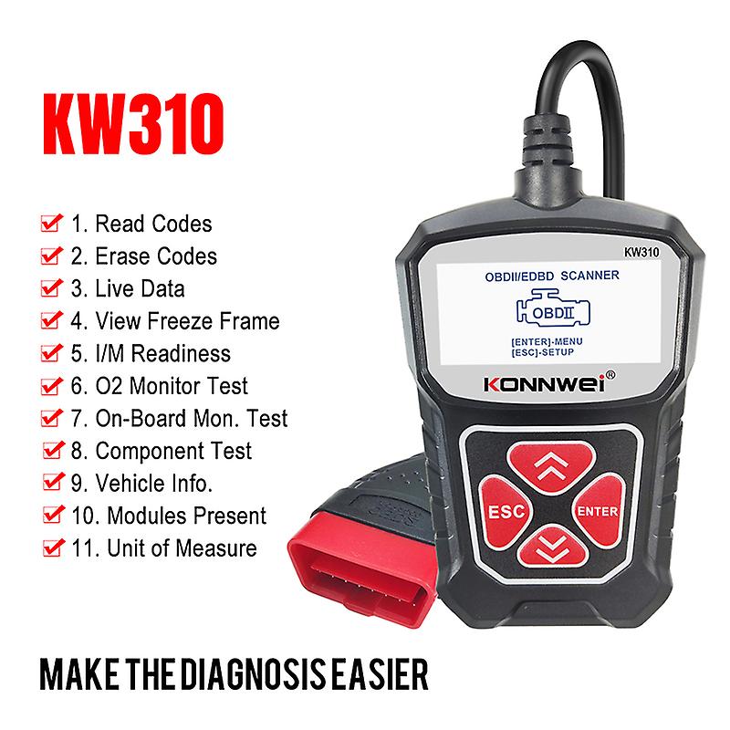 KONNWEI KW310 OBD2 Scanner for Auto OBD 2 Car Automotive Diagnostic Scan Tool