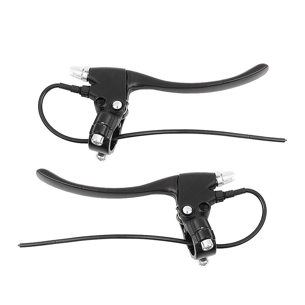 ZPSHYD 1 Pair Bike Brake Lever Handle Bar, Handle Bar Grips Assembly Left and Right Aluminum Alloy Handlebar Brake Levers with Cable for Electric