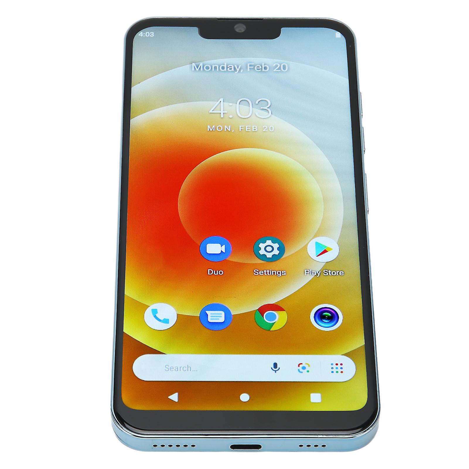 Blue 6.1in I13pro Max Smartphone - 4G/5G, Android 12, 4000mAh, Face Recognition, EU Plug