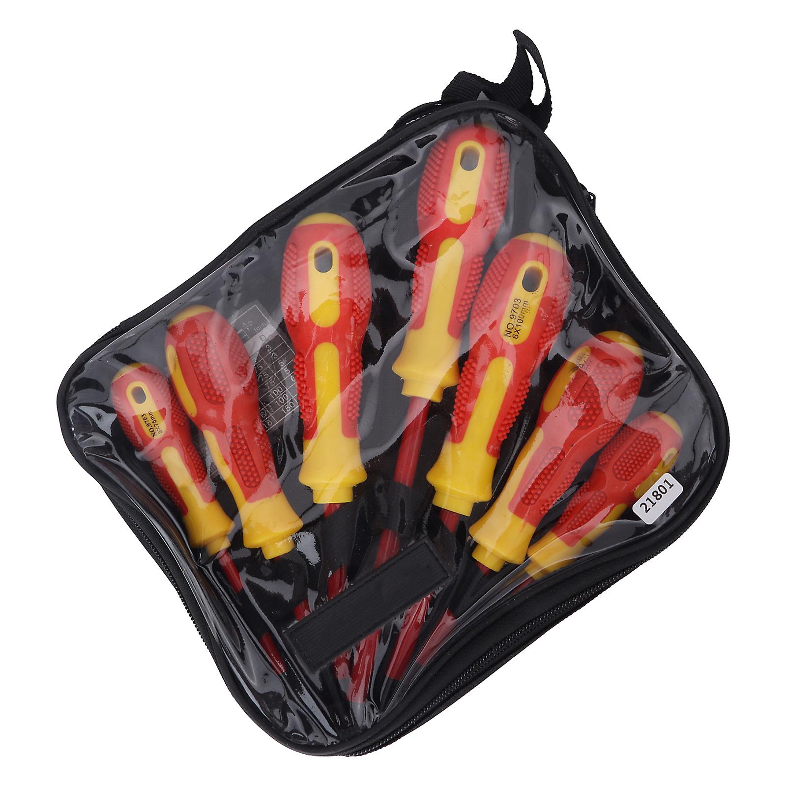 Insulated Electrical Screwdriver Set 21801 with Magnetic Tips for Maintenance