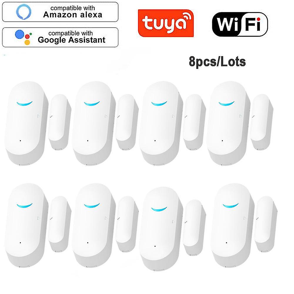 Tuya Smart Wifi Door Sensor Door Open / Closed Detectors Wifi App Notification Alert Security Alarm Support Alexa Google Home