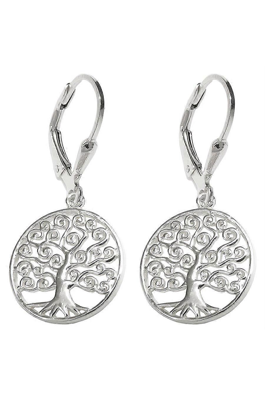 Leverback Earrings Tree Silver 925 - Gl93830