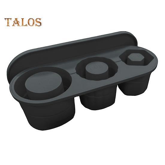 Silikon hul sylinder Ice Cube Tray med lokk Slow Melting Lekkasjesikker Easy Release Ice Mold for Cola Juice Kaffe Stackable Ice Cubes Maker for