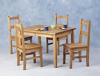 Tosan Mexican Pine Compact Table 4 Chairs