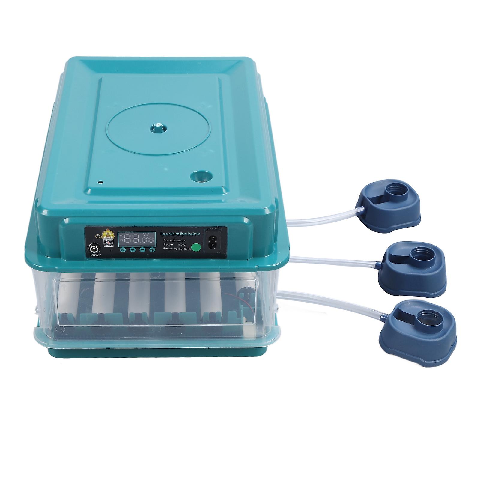 Egg Incubator Controller LED Light Automatic Flipping Incubator Humidity Controller Green EU Plug 220V 24 Eggs