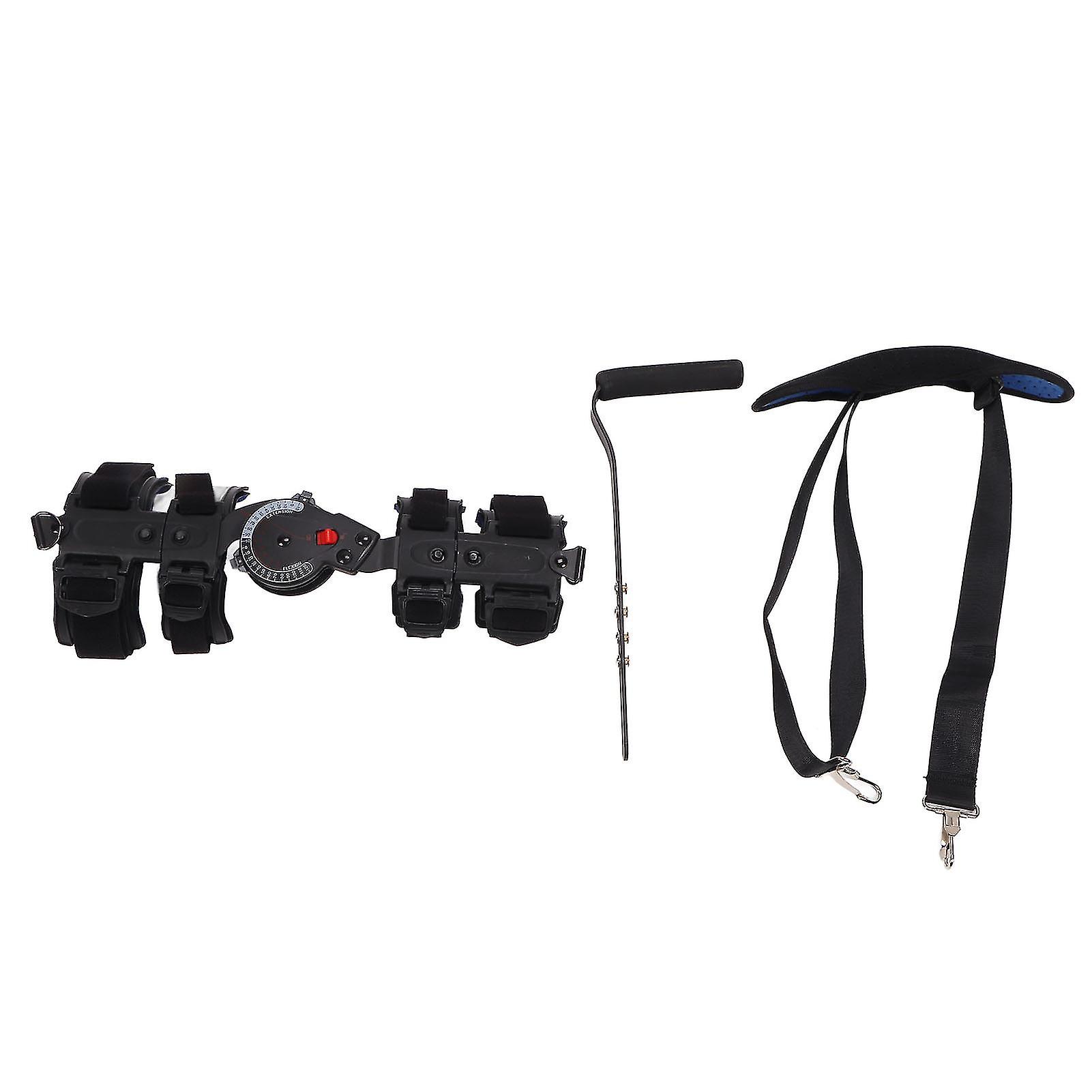 Adjustable Hinged Elbow Brace with Sling for Left Hand - Stabilizer Splint for Arm Injury Recovery Support