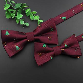 Novelty Men's Children's Christmas Bow Ties Festival Theme Parent-Child Red Blue Snowflake Santa Claus Bow Ties Family Accessories Gift