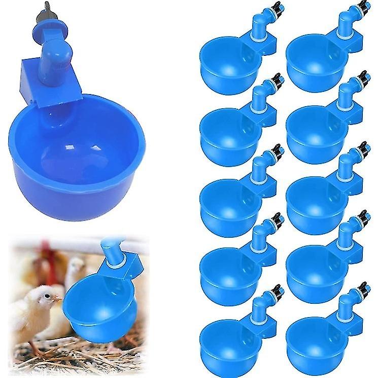 12 Pieces Chicken Drinker, Automatic Drinker, with Punch Tools, Suitable for Chickens, Ducks and Oth