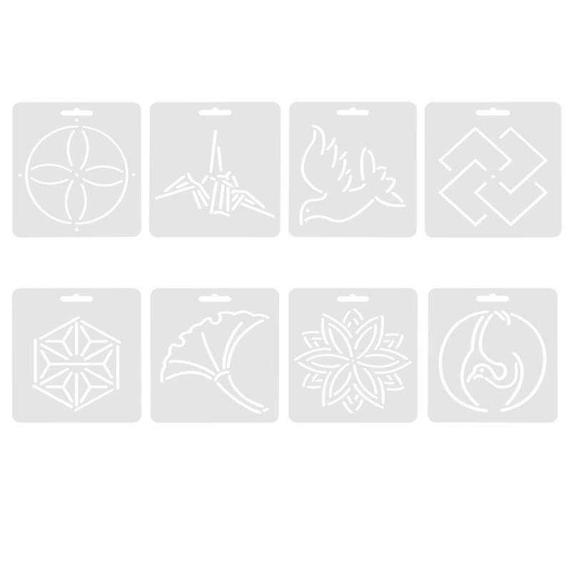 8pcs Patchwork Ruler