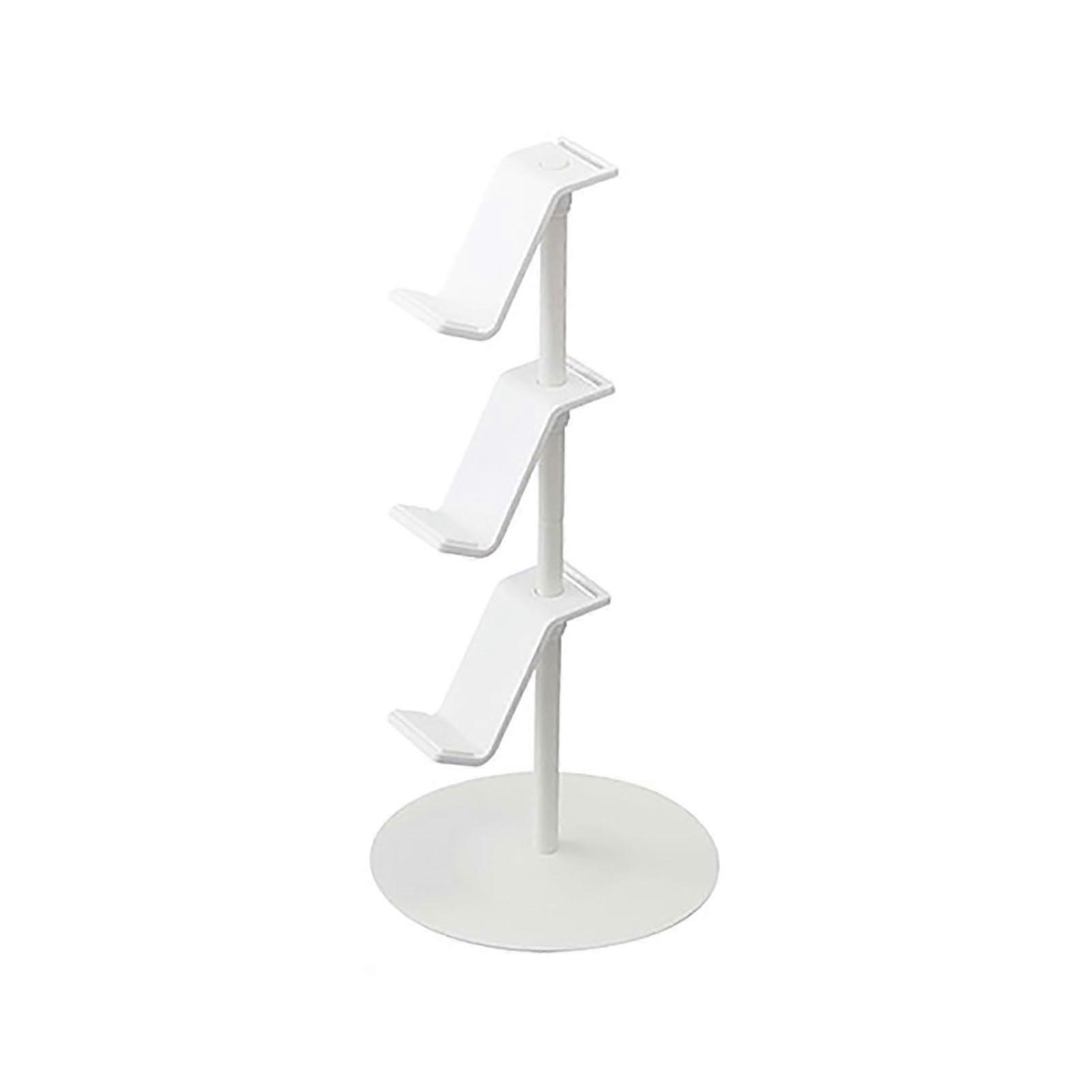 3 Layer Game Controller Storage Rack Hollow Headphone Game Console Controller Holder Stand Organizer For Xbox White
